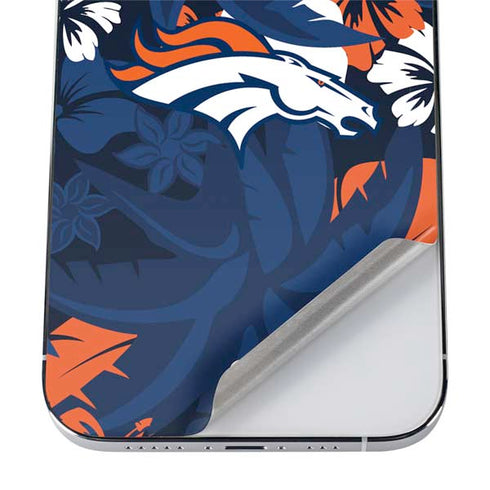 NFL Denver Broncos Tropical Print iPhone 12 Pro Skin